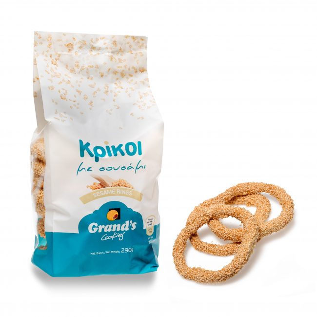Κρίκοι με σουσάμι