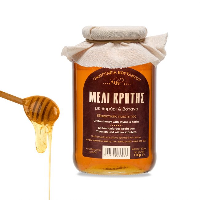 Μέλι Κρήτης με θυμάρι & βότανα