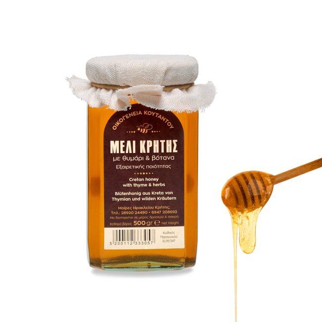 Μέλι Κρήτης με θυμάρι & βότανα